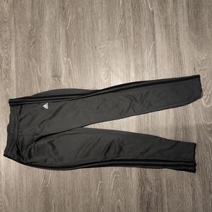 Adidas track pants grey w/black stripe size sm